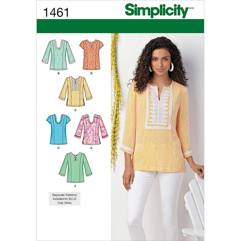 Simplicity 1461 Womens Top Collection Sewing Patterns Sizes 20W28W