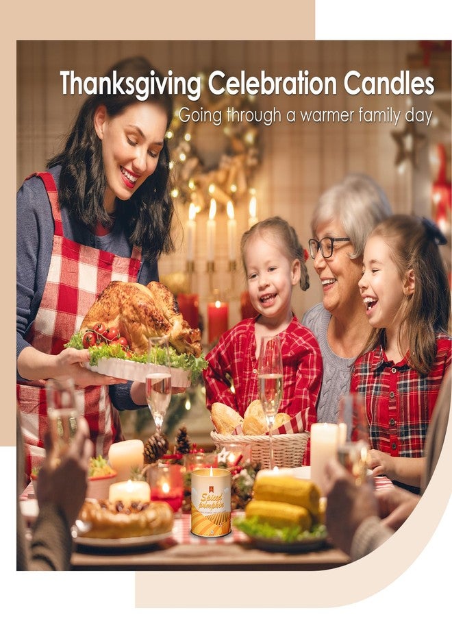 C CACALOM شمعة اليقطين، شموع معطرة برائحة الخريف للهالوين وعيد الفصح وعيد الشكر، شمعة معطرة غير سامة من شمع الصويا بوزن 9 أونصات للاستخدام المنزلي، معطرة لمدة 40 ساعة - هدايا عيد ميلاد وهالوين للنساء والرجال - Image 5