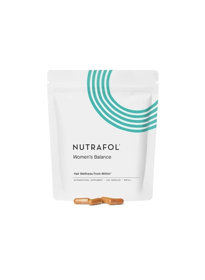 NUTRAFOL Women's Balance Hair Growth Supplements, Ages 45 and Up, Clinically Proven Hair Supplement for Visibly Thicker Hair and Scalp Coverage, Dermatologist Recommended - 1 Month Supply, 1 Refill Po - Image 2