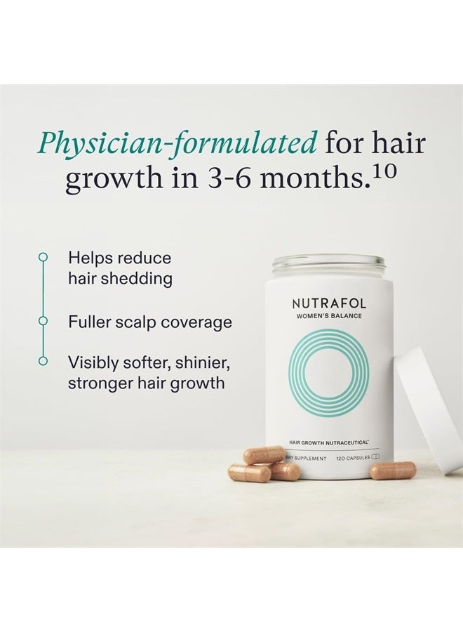 NUTRAFOL Women's Balance Hair Growth Supplements, Ages 45 and Up, Clinically Proven Hair Supplement for Visibly Thicker Hair and Scalp Coverage, Dermatologist Recommended - 1 Month Supply, 1 Refill Po - Image 3