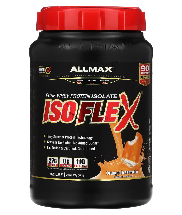 Allmax ISOFLEX® Pure Whey Protein Isolate Orange Dreamsicle 2 lbs (907 g)