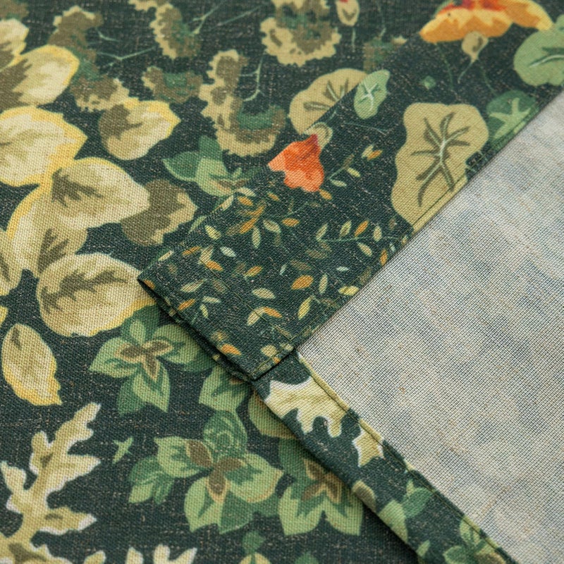 FINECITY French Country Curtains 72 Inches Long 2 Panels Dark Green Leaf Floral Curtain for Living Room, Grommet Semi-Sheer Privacy Cottagecore Linen Drapes Botanical Vintage Farmhouse Curtains, 50 x 72 Inch - Image 5