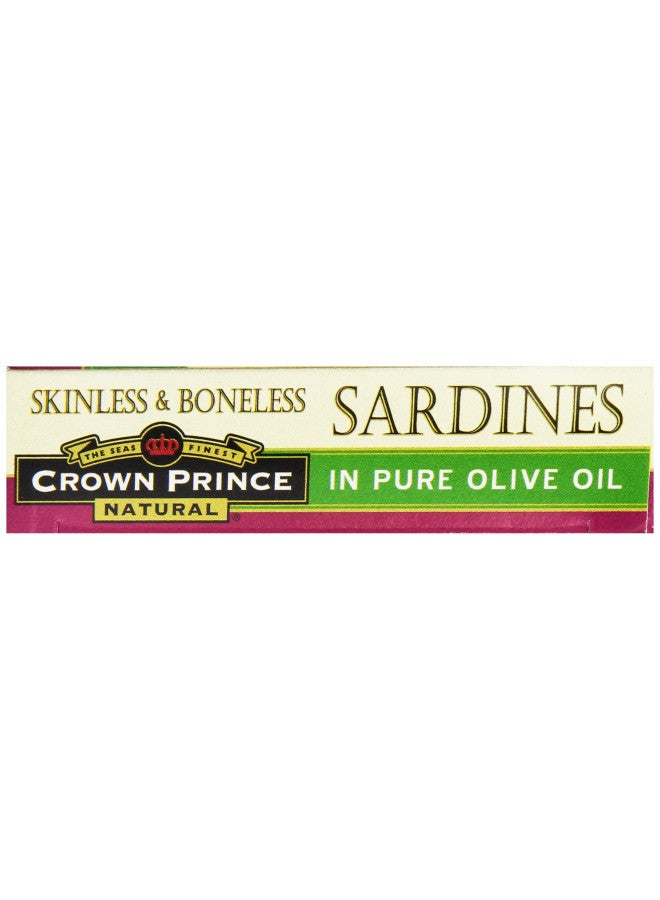 Crown Prince, Skinless & Boneless Sardines in Olive Oil, 3.75 oz - Image 2