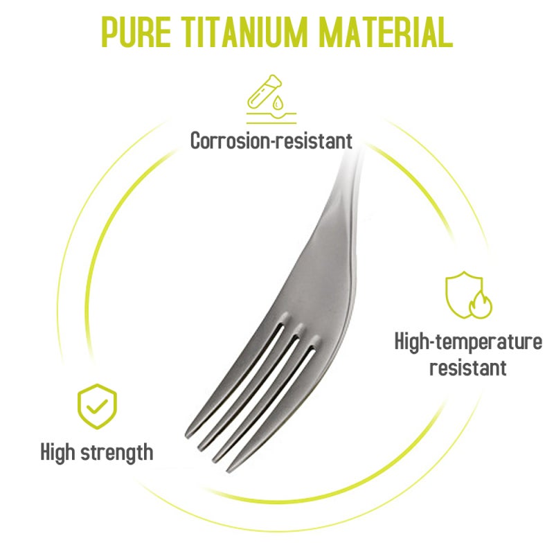 HWZBBEN Titanium Chopsticks 5-Piece Set Lightweight Corrosion-Resistant - Pure Titanium Easy to Clean for Home School and Outdoor Use - Image 2
