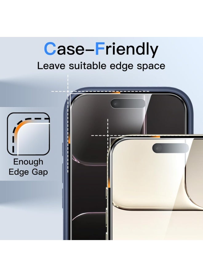 ACLIX Privacy Screen Protector for iPhone 17, Tempered Glass Anti-Spy Bubble Free Case Friendly Easy Installation Film for iPhone 17. - Image 4