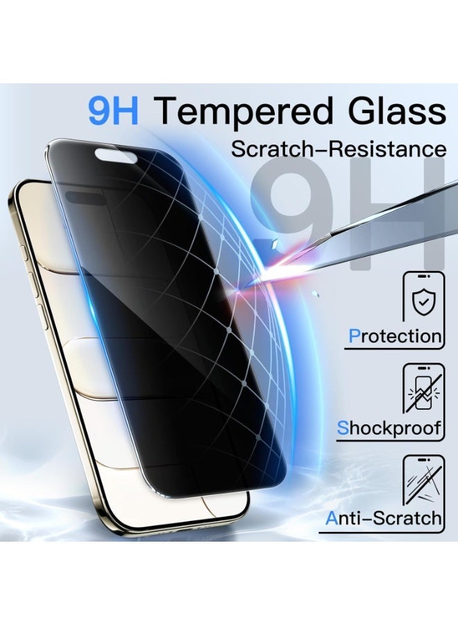 ACLIX Privacy Screen Protector for iPhone 17, Tempered Glass Anti-Spy Bubble Free Case Friendly Easy Installation Film for iPhone 17. - Image 2