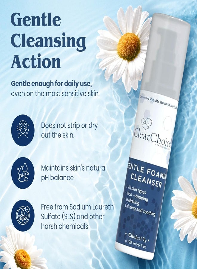 Clear Choice Gentle Foaming Cleanser 6.7oz - Soap-Free, SLS-Free Face Wash for Sensitive, Acne-Prone Skin - Restores pH Balance, Removes Makeup, Ideal for Post-Peel and Post-Laser Care - Image 3