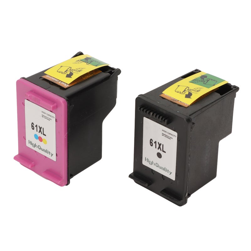 2pcs Colored Black 61XL Ink Cartridges Replacement for HP for Envy 4500 for Deskjet 1000 1056 1510 1512 1010 for OfficeJet 4630 - Image 4