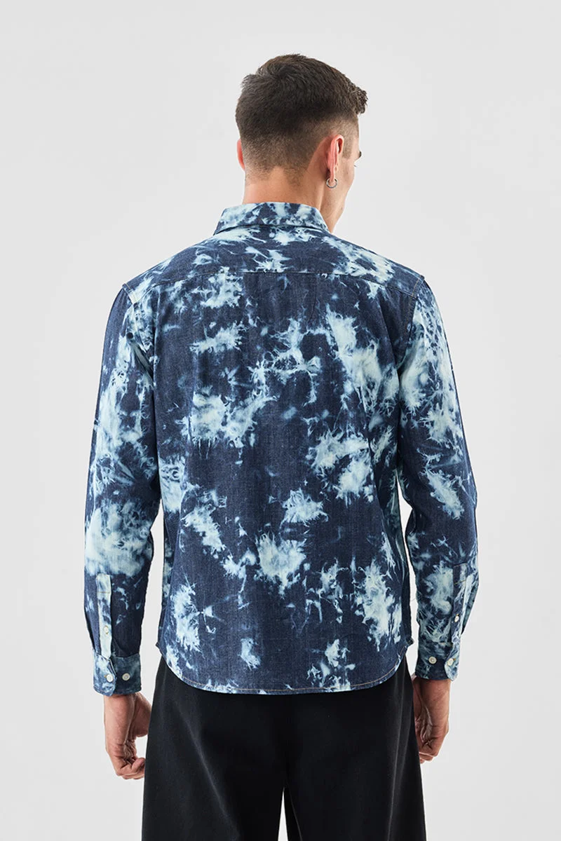 SNITCH  Tie & Dye Denim Shirt for Men | Best Price UAE