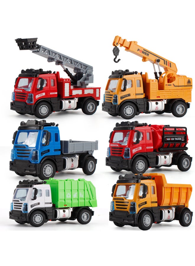 Children's Remote Control Engineering Vehicle Toy Excavator Sanitation Truck Container Trailer A Variety Of Wireless Charging Remote Control Boy-Color:6161U3 Sanitation Sprinkler 271.5g-Proportion:1：64 - Image 2