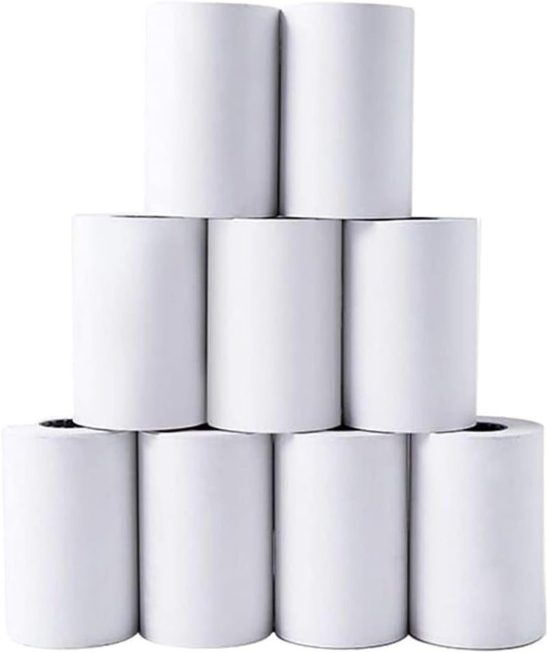 إي سي في في ورق طباعة الإيصالات الحرارية 80 × 80 مم، 10 لفات، مناسب لطوابير البنوك والمستشفيات والفنادق والمطاعم والمتاجر الكبرى ومتاجر التجزئة - Image 1