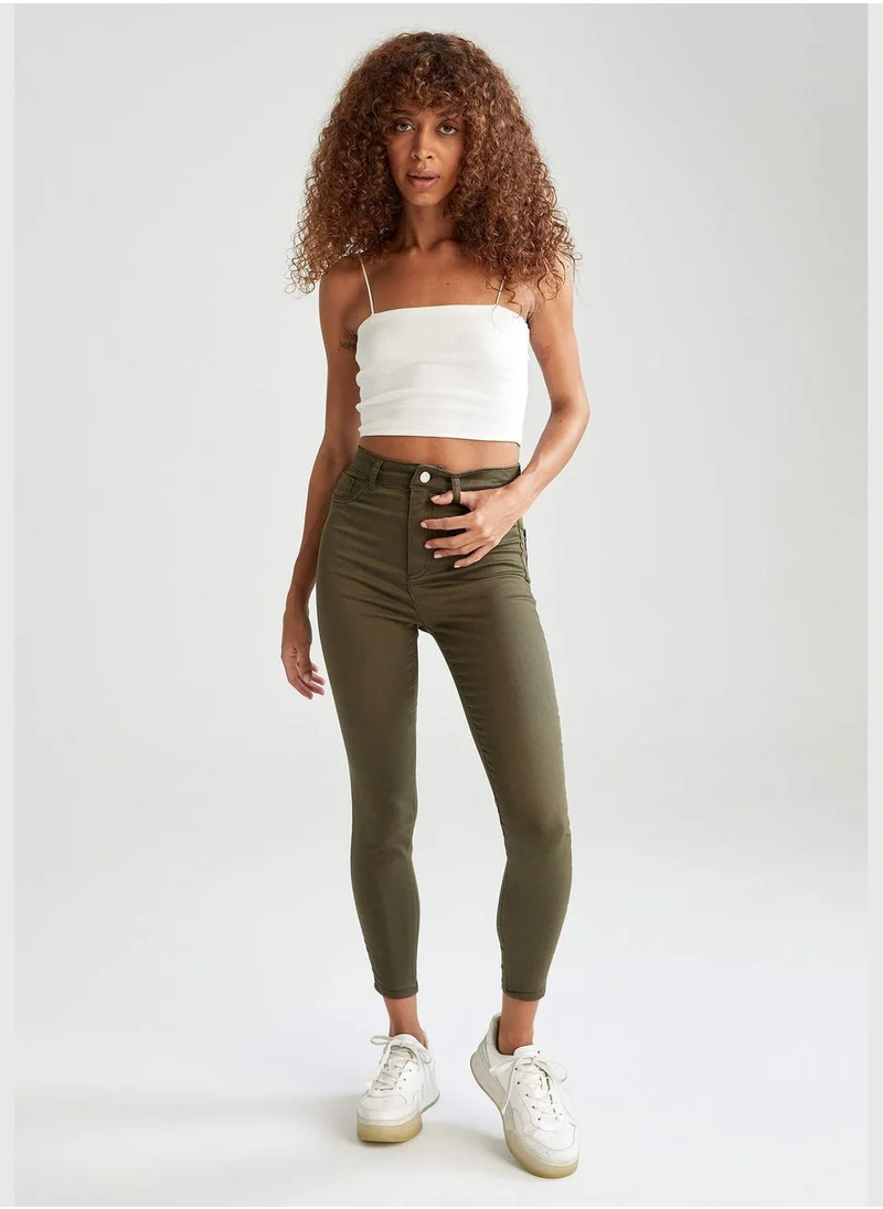 DeFacto Super Skinny Fit High Waist Trousers