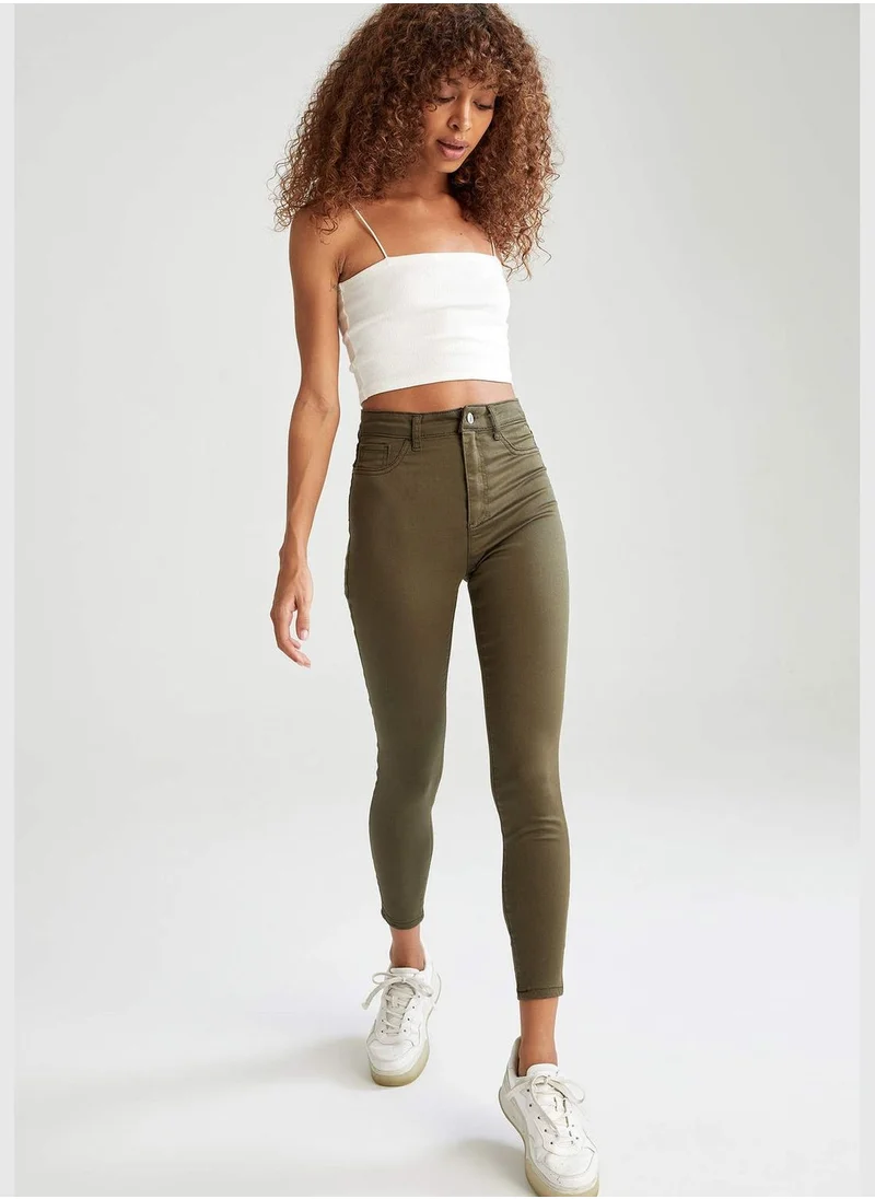 DeFacto Super Skinny Fit High Waist Trousers