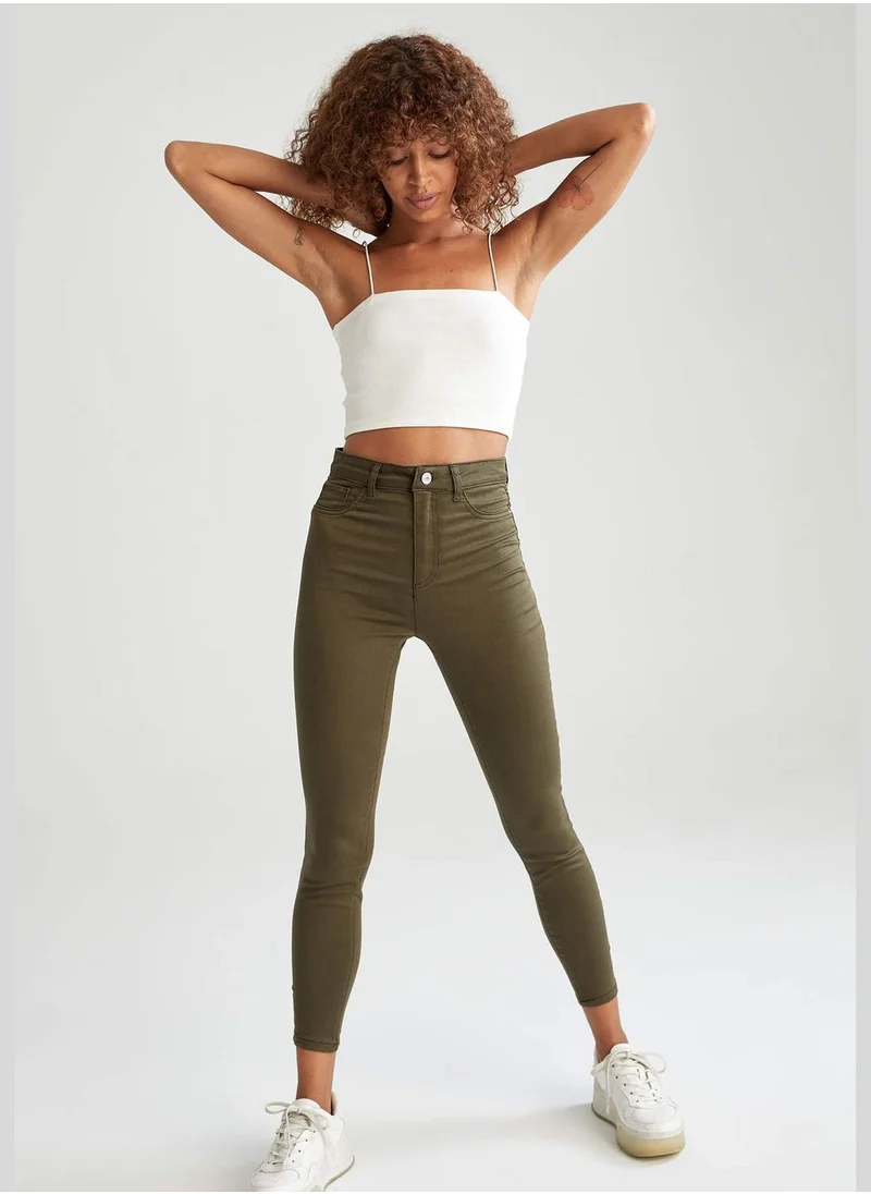 DeFacto Super Skinny Fit High Waist Trousers
