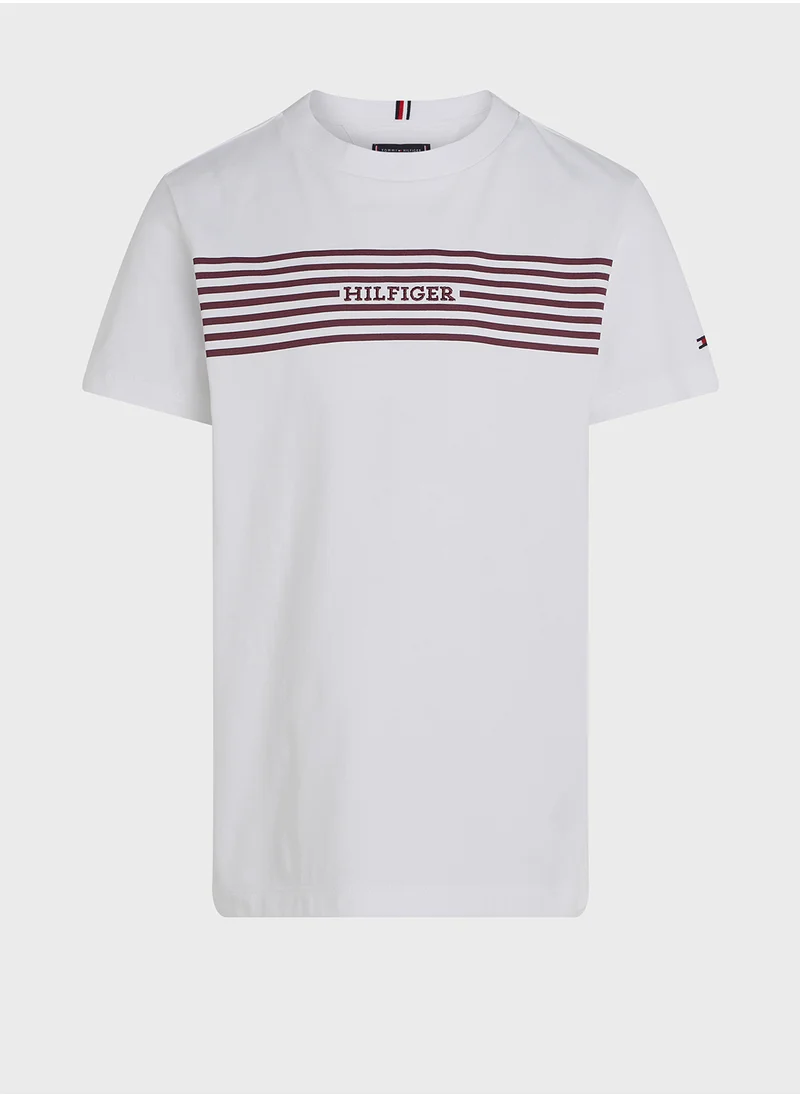 تومي هيلفيغر Youth Striped T-Shirt