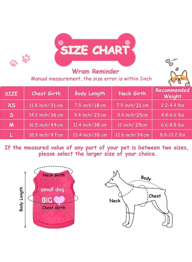 erorex 6 Pack Puppy Clothes,Pet T Shirt,Dog Shirt Puppy Sweatshirt Pet Sleeveless Vest Girl Dog Clothes Doggy Female Apparel for Small to Medium Dogs Puppy Cat (S)  - Image 5