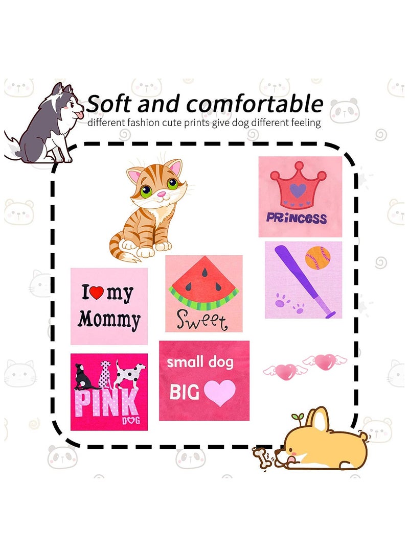 erorex 6 Pack Puppy Clothes,Pet T Shirt,Dog Shirt Puppy Sweatshirt Pet Sleeveless Vest Girl Dog Clothes Doggy Female Apparel for Small to Medium Dogs Puppy Cat (S)  - Image 4