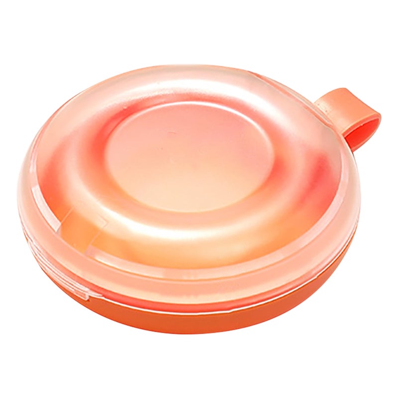 Dentures Braces Storage Box ABS Dust Prevention Orthodontic Retainer Storage Container Case Orange - Image 1