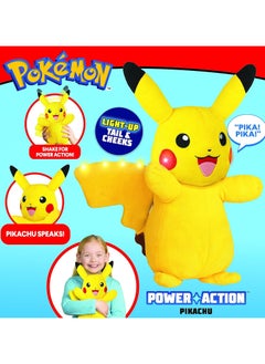 Pokemon Pokemon Plush Power Action Pikachu, Battery Operated | Interactive Plush Toy | Soft Toy with Sound Effect | Perfect Gift for Kids & Adults  - Image 3