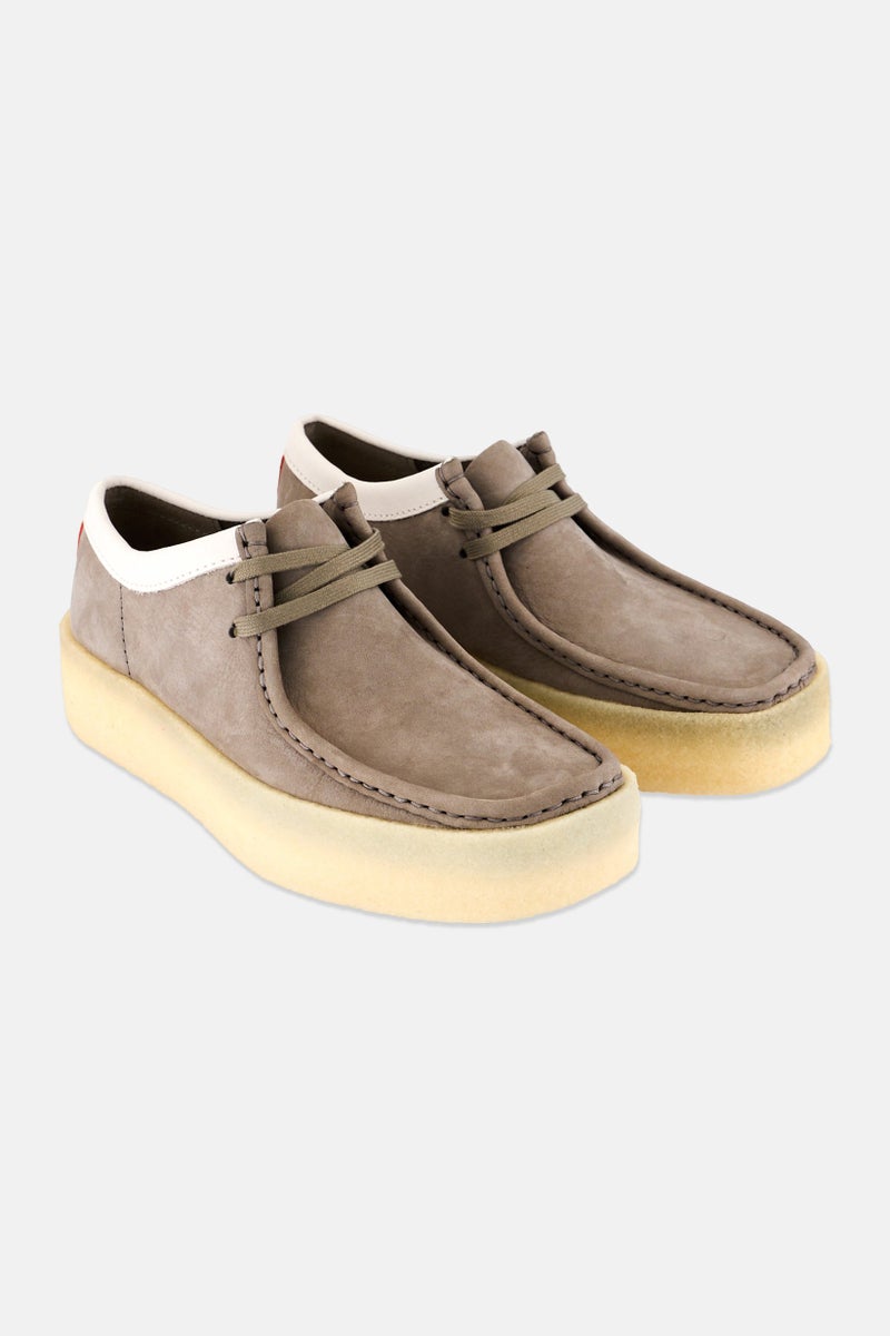 clarks Men Wallabee Cup Lace Up Casual Shoes, Grey Combo  - Image 1