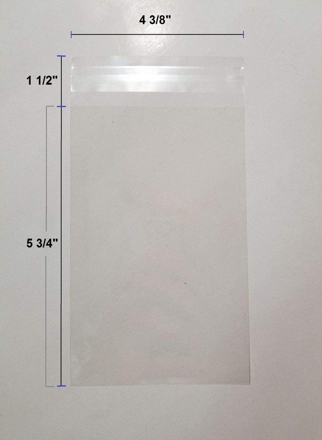 يونيك باكينج 500 قطعة من أكياس السيلوفان الشفافة القابلة لإعادة الإغلاق بحجم 4 3/8 × 5 3/4 بوصة (تناسب بطاقات A2 فقط، وليست الأظرف). - Image 4