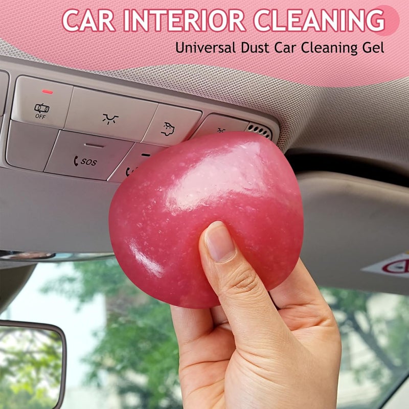 TeSabMi Car Cleaning Gel Car Cleaning Putty Car Putty Car Interior Cleaner Car Slime Car Detailing Kit Car Accessories Gifts for Mother's Day Mom Men Women Stocking Stuffers Pink Ready varied options - Image 2