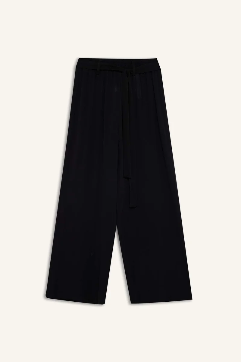 DeFacto Culotte Fit Crinkle Viscose Wide Leg Capri