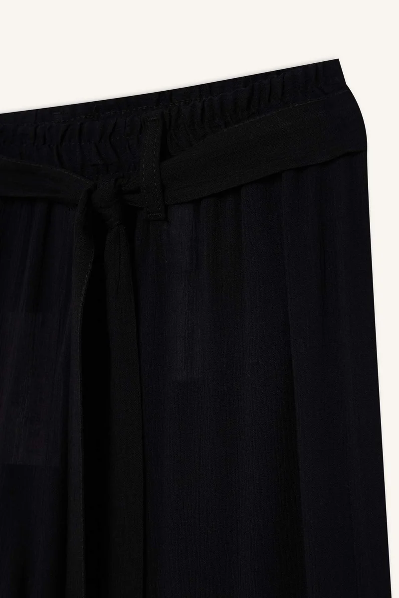 DeFacto Culotte Fit Crinkle Viscose Wide Leg Capri