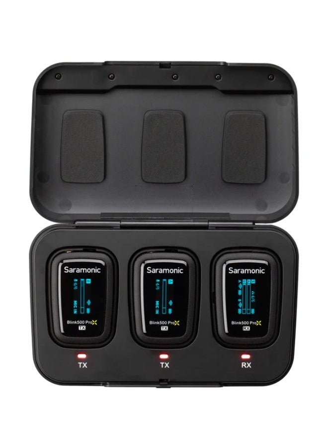 Saramonic Blink 500 ProX B2 2-Person Digital Camera-Mount Wireless Omni Lavalier Microphone System (Black, 2.4 GHz) - Image 2