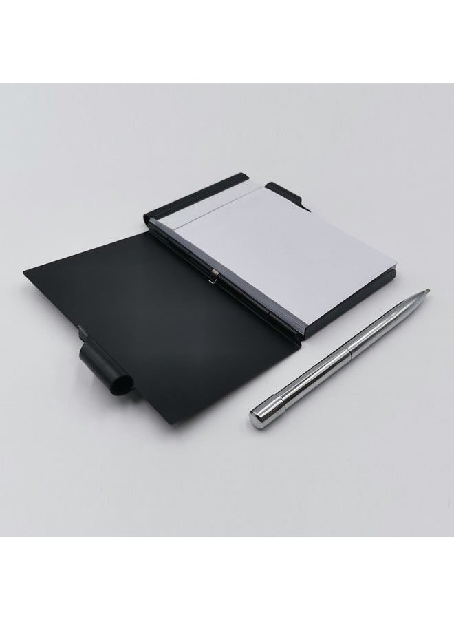 YINGFENG Aluminum Alloy Card Case With Pen Tearable Fashion And Convenient Creative Notebook Portable Drafts - Image 3