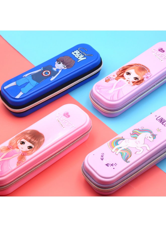 Simple Primary School Kindergarten Cartoon Fragrance Children Girl First Grade Cute Stationery Box Boy Pencil Case Waterproof - Image 4
