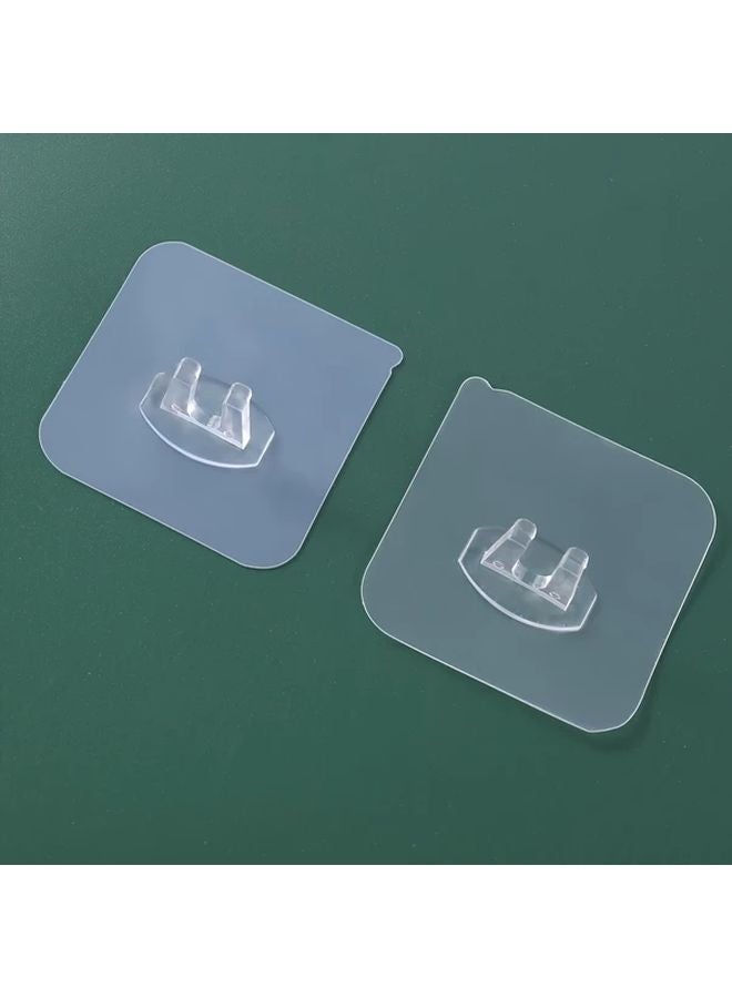 4Pcs Transparent Plastic Toothbrush Holder Wall Mounted No Drill Bathroom Storage - Image 5