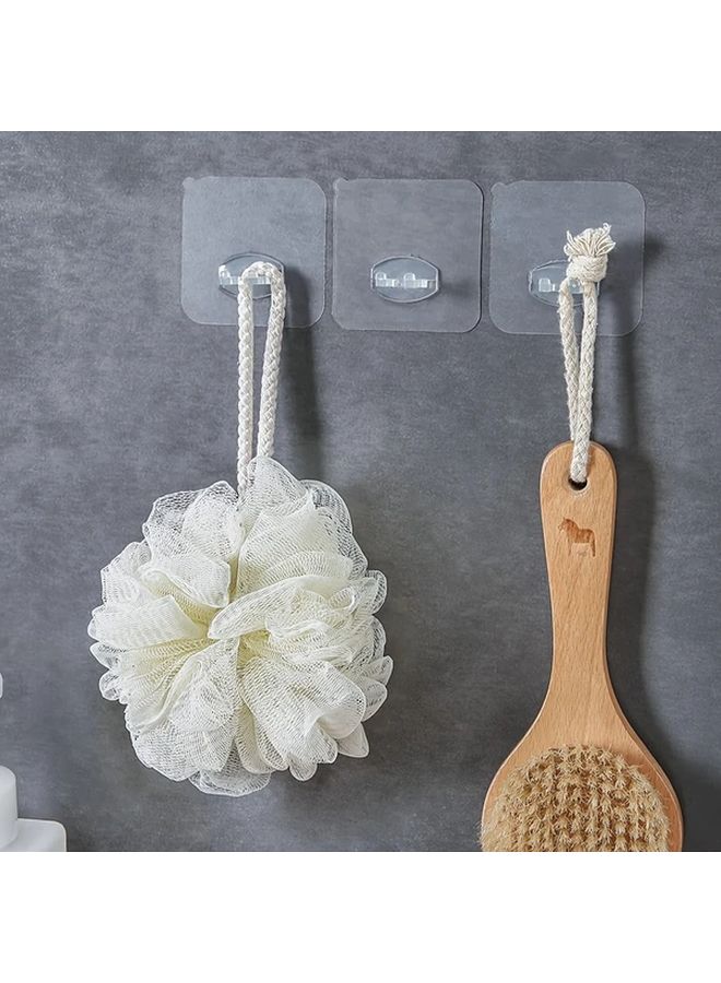 4Pcs Transparent Plastic Toothbrush Holder Wall Mounted No Drill Bathroom Storage - Image 2