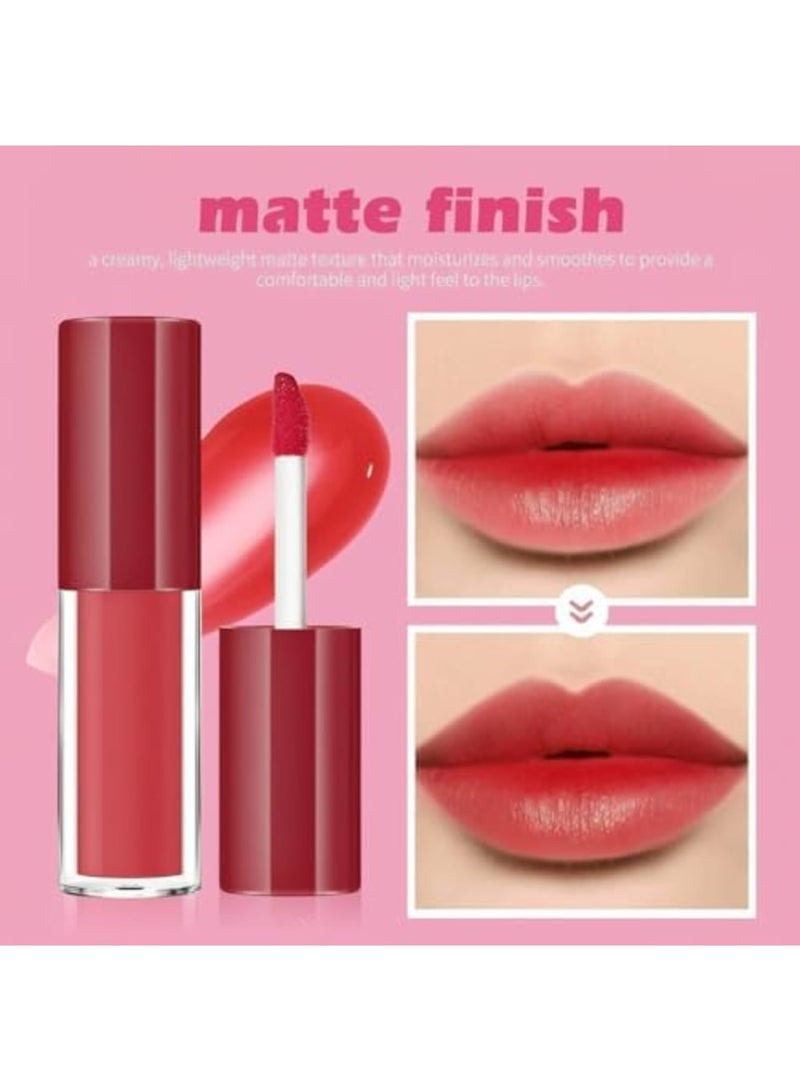 SYOSI Lip Stain, 2 Pcs Vivid High Pigment Lip Tint, Long Lasting Moisturizing & Non-sticky Finish Water Lip Tint to Hydrate your Lips, 0.4 fl.oz - Image 2