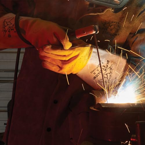 BLACK STALLION Revco 850L Flame Resistant Nomex Lined Elkskin Stick Welding Gloves L - Image 4