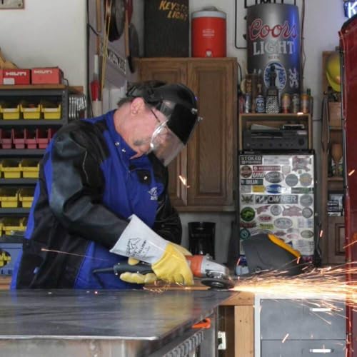 BLACK STALLION Revco 850L Flame Resistant Nomex Lined Elkskin Stick Welding Gloves L - Image 5