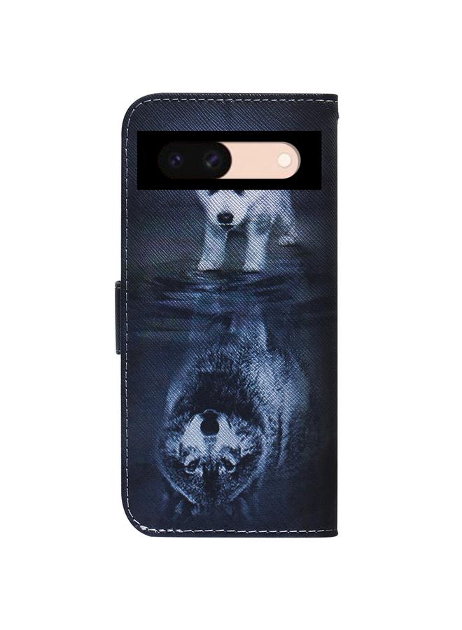 Green Tiger Case For Google Pixel 8a Coloured Drawing Flip Leather Phone Case - Image 4
