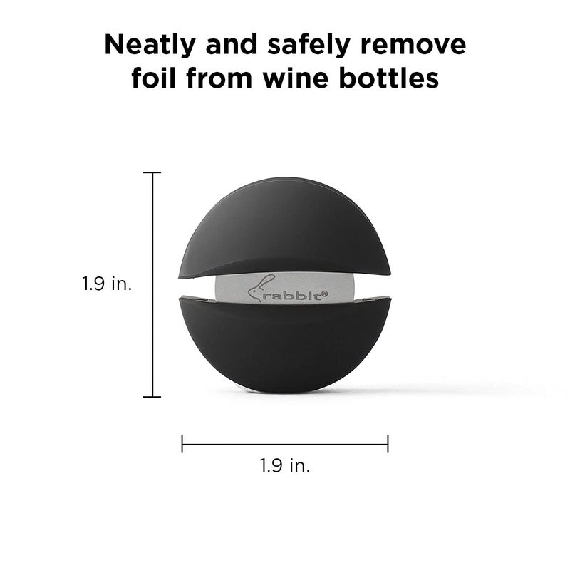 Rabbit Wine Bottle Foil Cutter (Black), 1 EA - W6113 - Image 2