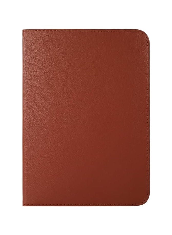 Compatible with Honor Pad X8a 11 inch (2024) Tablet PU Leather Cover Sleep Wake Function 360 Rotating Stand Protective Shell For Honor Pad X8a 11" (Brown)