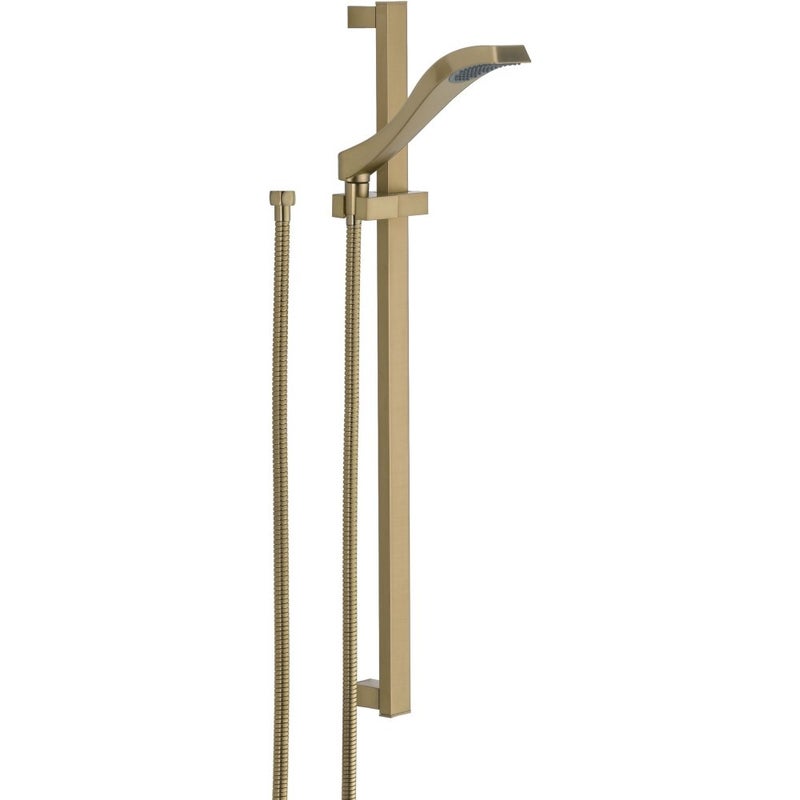 Delta Faucet Dryden SingleSpray TouchClean WallMount Slide Bar Hand Held Shower with Hose Champagne Bronze 57051CZ - Image 2