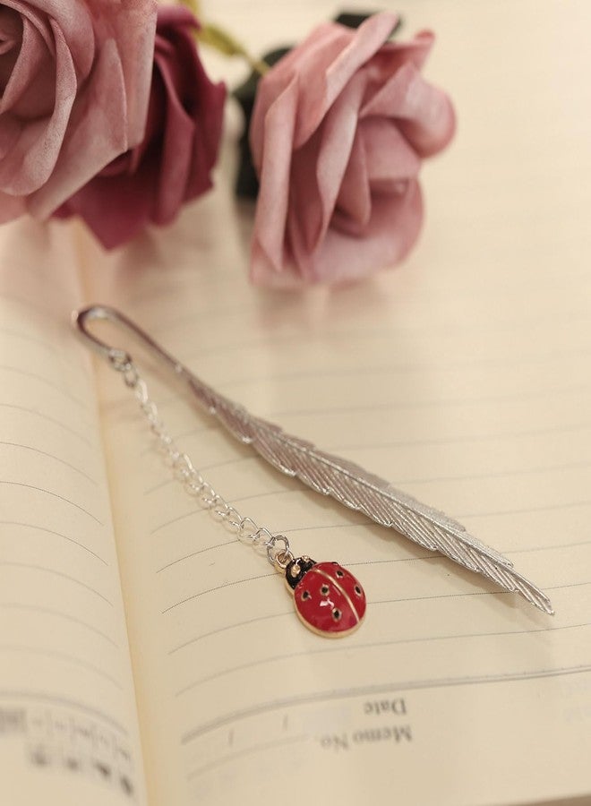 MAOFAED Animal Bookmark Panda Lizard Duck Ladybug Cow Bookmark for Reader Animal Lover Gift (Ladybug) - Image 4
