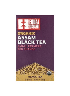 Equal Exchange Equal Exchange, Organic Assam Black Tea, 20 Tea Bags, 1.41 oz (40 g)  - Image 1