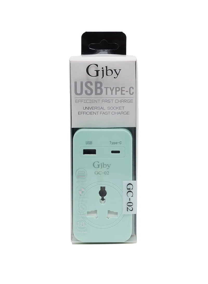 Gjby Smart Socket with USB & Type C Charging Ports - Image 1