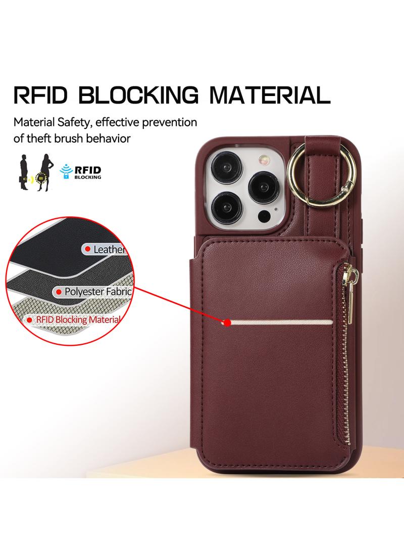 Y&D IPhone 15 Phone Case With Protective Case Lanyard Phone Case Leather Sticker Multi-Functional Phone Case Optional IPhone 15/IPhone 15 Pro/IPhone 15 Pro Max/IPhone 15 Plus - Image 3