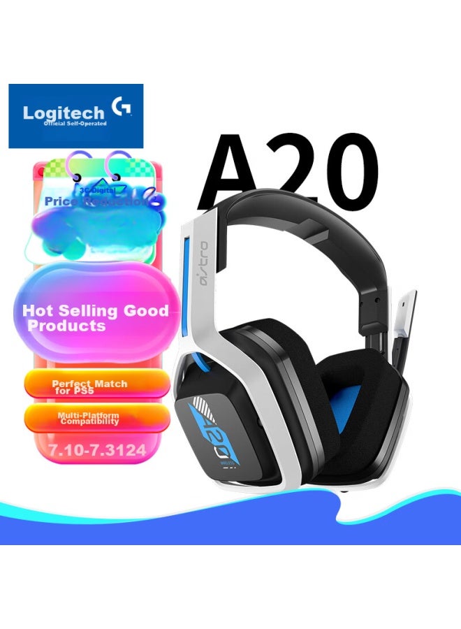 G Logitech (G) Astro A20 Wireless Gaming Headset With Microphone, Dolby Atmos, Sound Positioning For Pubg, Ps5 Headset, Over-Ear - Image 1