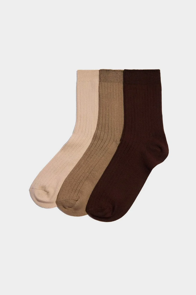 ديفاكتو Woman 3 Piece Cotton Acrylic Long Socks