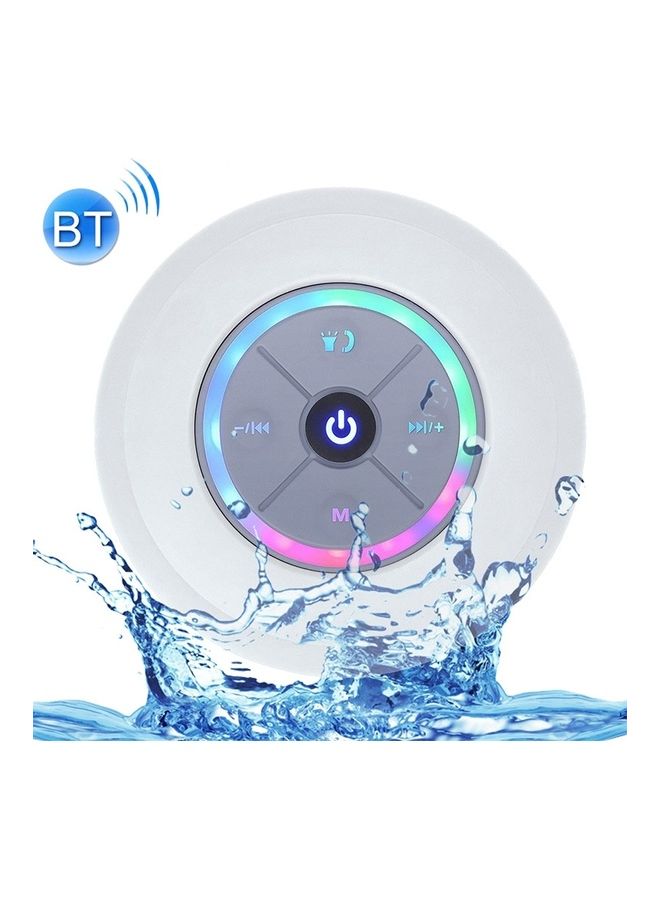 NIBEMINENT Led Wireless Bluetooth Speaker White