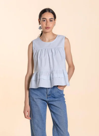 SHAPES DETAILED TOP WITH HAIRBAND