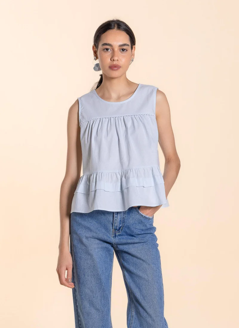 SHAPES DETAILED TOP WITH HAIRBAND