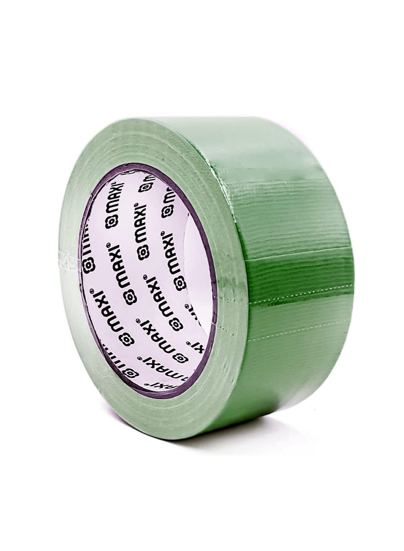 Maxi 48Mm X 25Yds Duct Tape Green, Waterproof Strong Adhesive Tape For Patching, Sealing, Securing Cables And Labelling , Heavy Duty Tape For Indoor & Outdoor Use  - Image 1